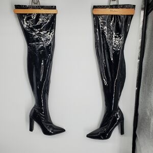 WSKEISP Shoes Women 10.5 Stiletto Over The Thigh High Boots Heels